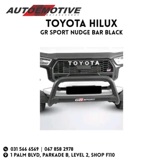 Toyota Hilux GR Nudge Bar - Black