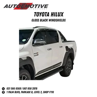 Toyota Hilux Gloss Black Windshields