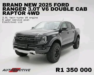 2025 Ford Ranger 3.0T V6 Double Cab Raptor 4WD
