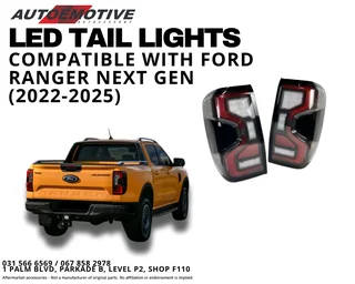 LED Tail Lights Compatible with Ford Ranger Next-Gen (2022-2025)