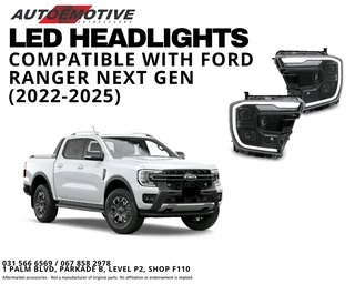 LED Headlights Compatible with Ford Ranger Next Gen (2022-2025)