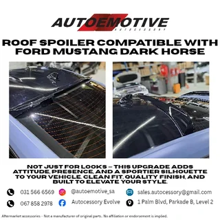 Roof Spoiler compatible with Ford Mustang Dark Horse