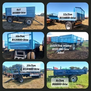 Plaas Waens Massa/Platbak/Tippers