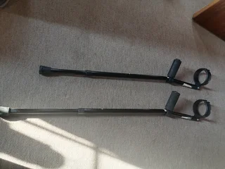 2 x Canes, 2 x Crutches, an ankle brace and cushion support