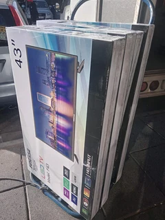 43 inch led tvs new stock FHD USB HDMI AVG ports We also do deliver