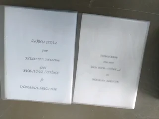 set of cards illustrating the uniforms and attire of combatants during the Anglo-Zulu War of 1879