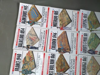 collection of books from the &#34;Campaign Series,&#34; a historical book series