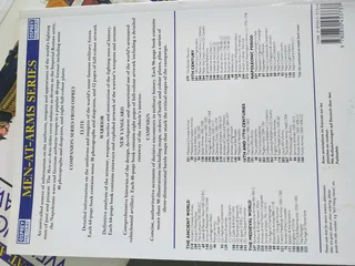 collection of books from the &#34;Men-at-Arms&#34; series by Osprey Publishing