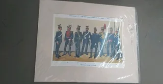 This Is A Print Titled "uniforms Of The Imperial German Cavalry, C. 1892