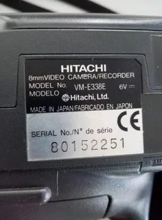 Hitachi 8mmVIDEO camera/recorder model vm-e338eUntested no charger selling as is
