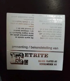 Set of six silver-plated forks in their original packaging