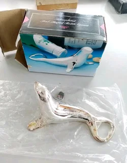 Vintage Silver Plated Dolphin Bottle Opener R129