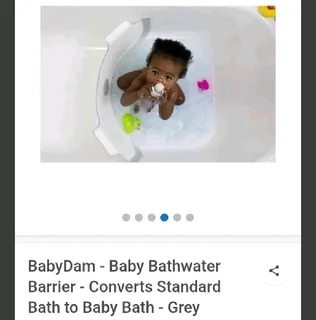 BabyDam - Baby Bathwater Barrier - Converts Standard Bath to BabySecondhand good condition R399
