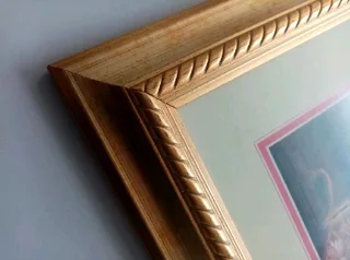 Lord Narasimha Photographic Print in a frame28,5cm x 33,5cm (wooden frame with glass front)