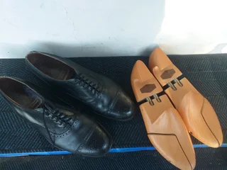 Crockett &amp; Jones leather brogue shoes size 10 come with  J.M. Weston shoe trees Secondhand R1395