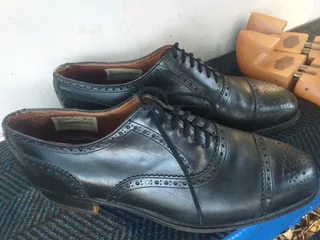 Crockett &amp; Jones leather brogue shoes size 10 come with  J.M. Weston shoe trees Secondhand R1395