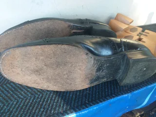 Crockett &amp; Jones leather brogue shoes size 10 come with  J.M. Weston shoe trees Secondhand R1395