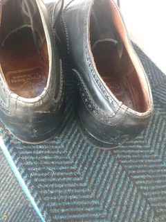 Crockett &amp; Jones leather brogue shoes size 10 come with  J.M. Weston shoe trees Secondhand R1395