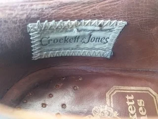 Crockett &amp; Jones leather brogue shoes size 10 come with  J.M. Weston shoe trees Secondhand R1395