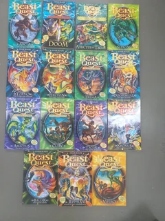 collection of books from the "Beast Quest" series by Adam BladeIts