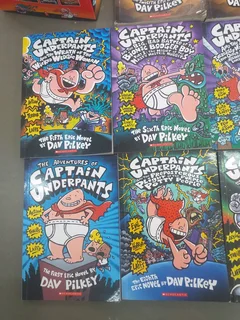 Captain Underpants books Its not the complete set there should be 12 books here is 8 books