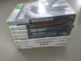 XBOX 360 games Secondhand (some new-some scratched)R495 for the lot as is