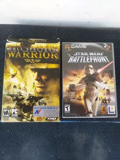 2 pc Games Full spectrum warrior Star wars battlefront R99 for both