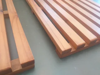 1 Available wooden bathroom mat R99