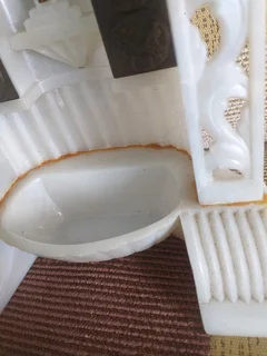 Vintage holy water front figurine Plastic