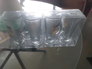 X4 Glass Latte cups Secondhand R99
