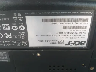 ACER BLACK PROJECTOR (X1130P)Goes on (didnt test it fully)