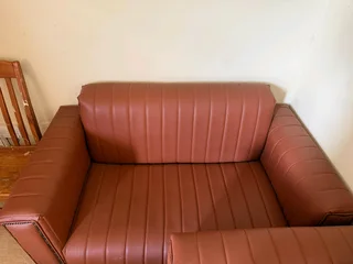 Leather lounge set