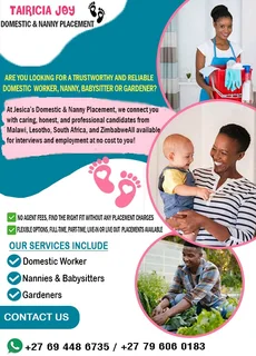 LOOKONG FOR DOMESTIC, GARDENER, NANNY AND CAREGIVER, &amp; ANY JOB