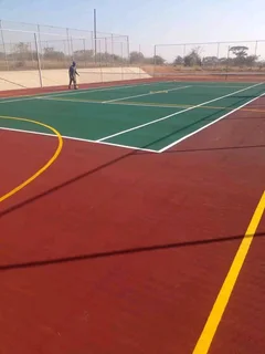 TAR ROADS, BRICK PAVING, TENNIS COURTS MAINTENANCE AND CONCRETE SLABS