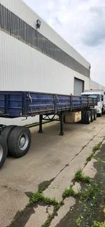 Afrit triaxel dropside trailer
