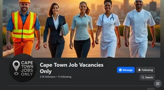Cape Town Jobs Only – Facebook Page &amp; Group for Sale