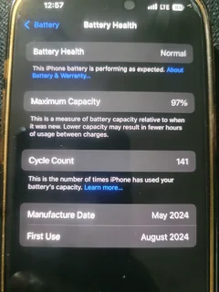 Used IPhone 15 128GB clean in good condition.