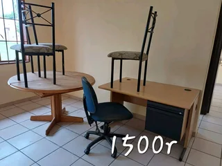 4* Desks, chairs, extendable table