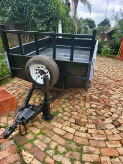 Box trailer with papers