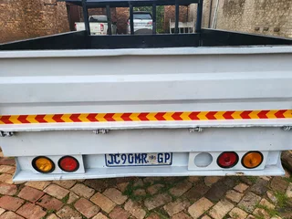 Box trailer with papers