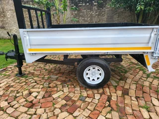 Box trailer with papers