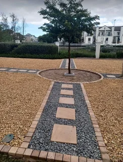 Instant roll on lawn grass// topsoil and decorative stones pebbles