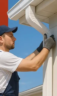 Gutters seamless Aluminum and  waterproof torch on