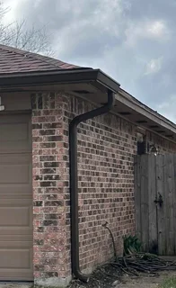 Aluminum gutters and waterproofing torch on roof repair leaks