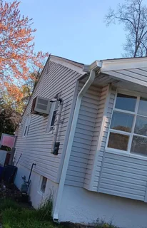 Seamless gutters Aluminum and ceiling// roof repair waterproofing torch on