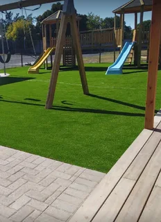 Artifical grass lawn// buffalo grass and kikuyu grass