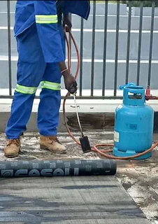 Waterproofing torch on roof repair leaks