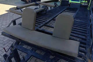 Aluminium Canopy with Roof Rack &amp; Safari Seats with Shooting Rack