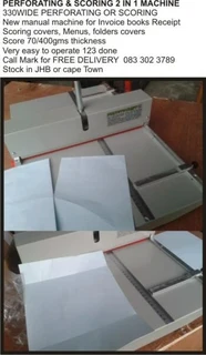 Manual 2in1 PERFORATING AND SCORING / THE CREASING CAN CREASE DIGITAL PRINTED WORK