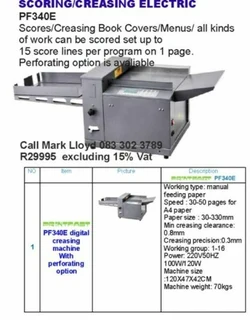 Booklet Electric Stapling machine Rapid style with foot peda